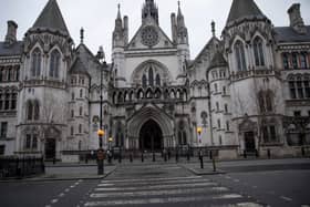  A general view of the Royal Courts of Justice in London.