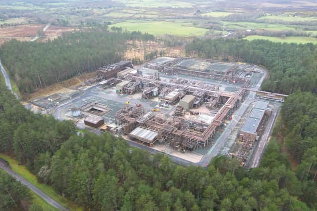  A general view of The Wytch Farm oil production centre, on March 27, 2023 in Poole, England