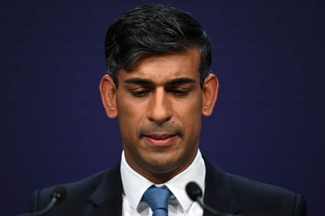 Rishi Sunak said allegations of a Tory MP committing multiple rapes is “very serious” and anyone with evidence should “talk to police”. (Photo: POOL/AFP via Getty Images) 