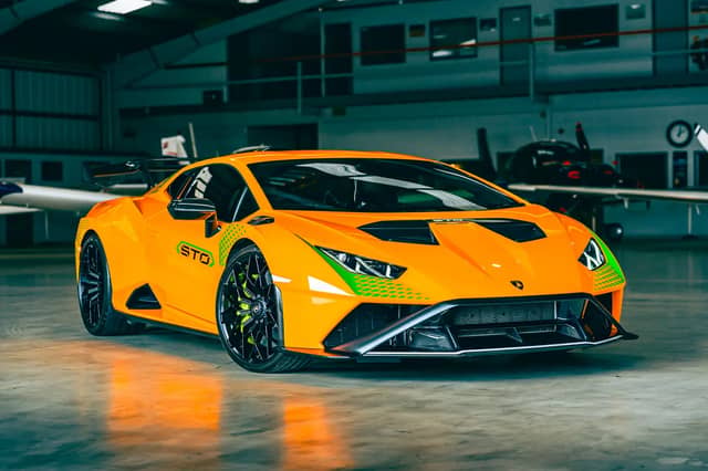 The 2023 Lamborghini Huracán STO produces 631bhp and has a claimed 0–60mph time of 2.9 seconds.
