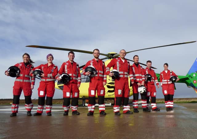 Paramedics who will fly as regular and reservist crew on SCAA’s new Helimed 79 service.