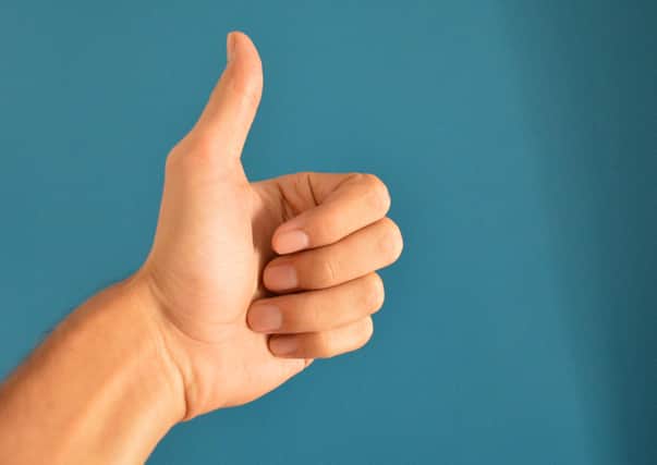 People are also encouraged to share thumbs up selfies on social media