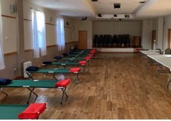 The image of Castlebay Community Hall which sparked concern about COVID-19 preparations in Barra.