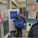 Pictured with the posters on display in their stores are Mary Sinclair, Team Support at Tesco (Shell Street, Stornoway) and Jana Tuskova, Store Supervisor, Coop (Macaulay Road, Stornoway).