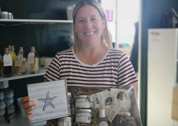 Megan Macdonald of Sandwick Bay Candles initially came up with the idea of raffling-off a hamper of her beautiful candles (pictured)  to help the hospice.