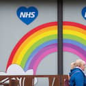 An NHS tribute in Glasgow. Photo: John Devlin