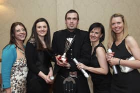 The Stornoway Gazzette editorial team (Eilidh Whiteford, Jenny Kane, Eric Mackinnon, Melinda Gillen and Michelle Macleod) celebrating our success at the Highlands and Islands Media Awards.