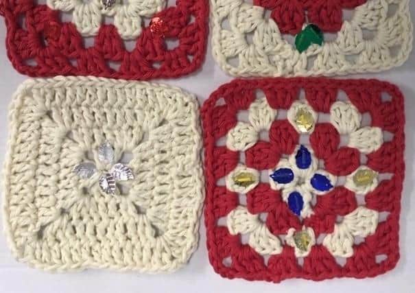 People from the Western Isles and further afield made crochet squares for the tree.