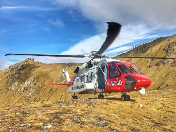 The rescue of a group stranded on rocks was the Stronoway helicopter team's 1000th tasking.