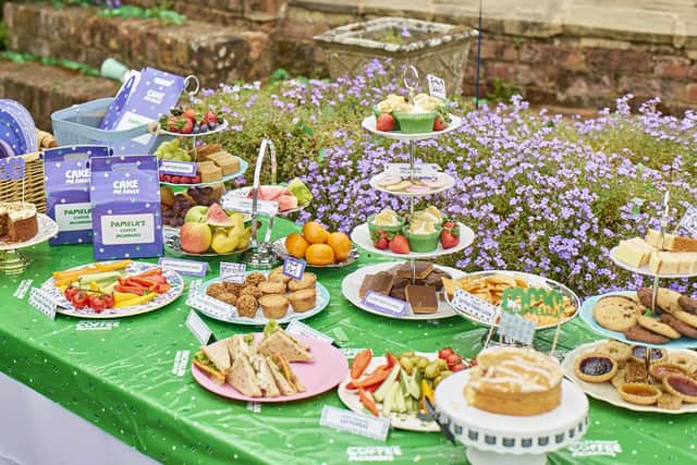 A feast for the eyes...family, friends, neighbours and colleagues are being asked to get together to help raise funds while tucking into cake and coffee. What's not to love?