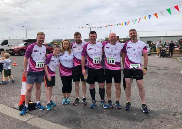 Runners representing TeamEilidh took part in the Isle of Barra Barrathon last year. This year, it doesn’t matter where you are, you can represent Team Eilidh by taking to the streets as part of the trust’s virtual event.