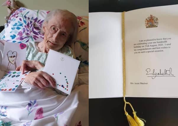 Jessie Maciver was delighted to receive a telegram from the Queen on her 100th birthday.