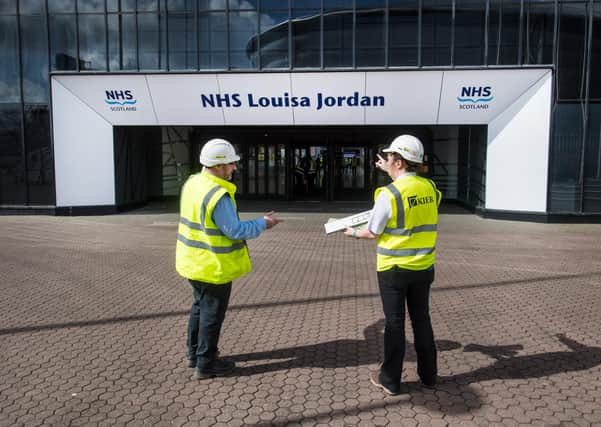The NHS Louisa Jordan is a temporary emergency critical care hospital in Glasgow and was created to deal with the Covid-19 epidemic in Scotland. Photo: John Devlin