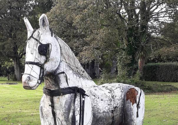 Miss Porter, the iconic horse standing at Porter’s Lodge in Stornoway is set to get a makeover and a clean-up, thanks to the efforts of the Western isles Lottery team.