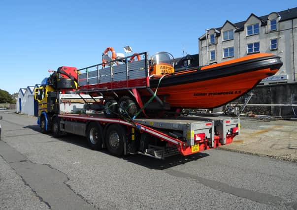 The rigid inflatable boat  was donated to Stornoway Sailing Club by Highlands and Islands Airports Limited (HIAL),