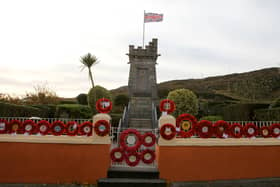 A smaller socially-distanced commemoration will take place at Harris War Memorial.