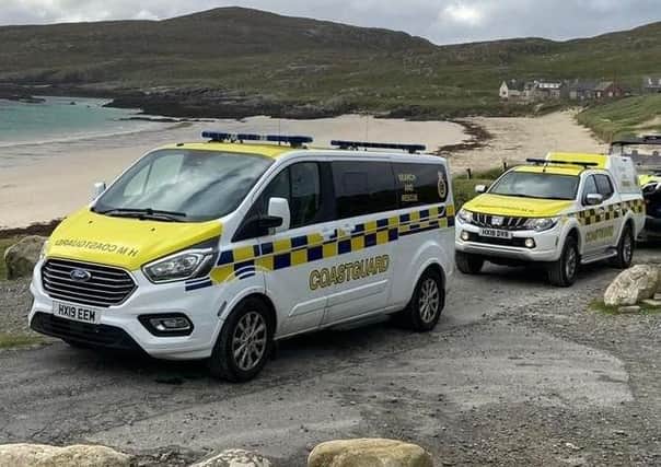 HM Coastguard teams on the Western Isles have been assisting NHSWI.
