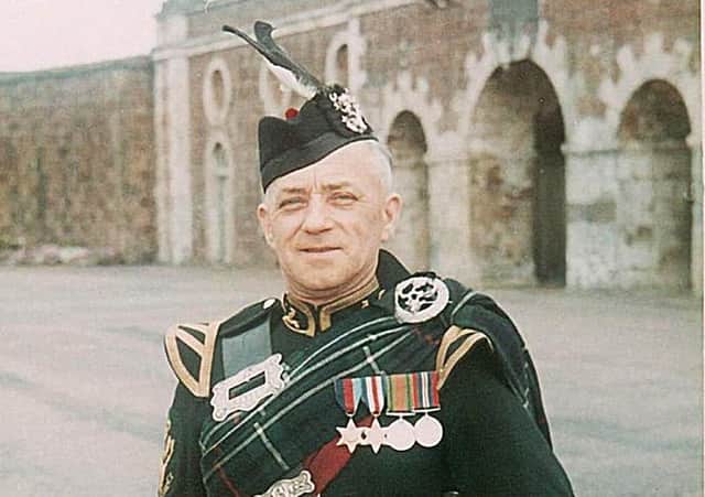 Pipe major Donald MacLeod MBE