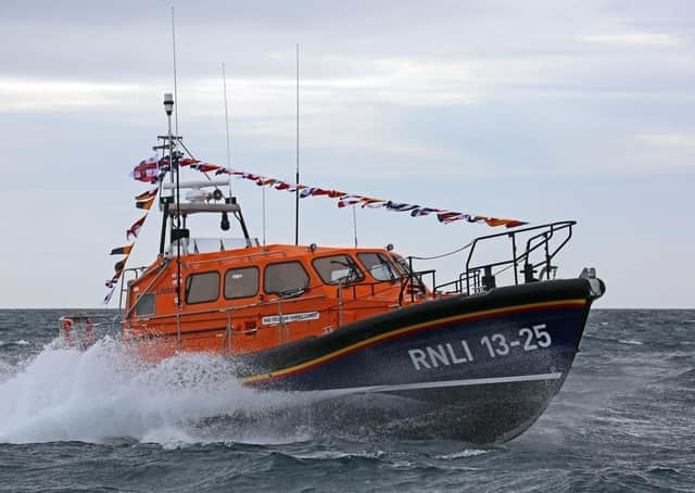 The RNLI’s Shannon class lifeboat is based at Leverburgh, but perhaps not for much longer! Pic by: Nicholas Leitch.