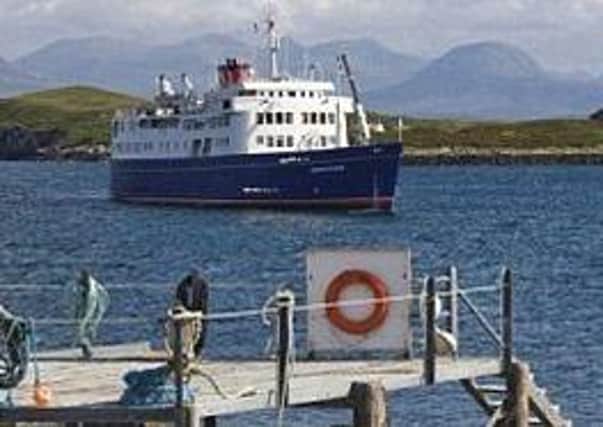 HM The Queen toured the Outer Hebrides in the converted ferry