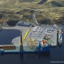 Artists impression of new deep water port in Stornoway