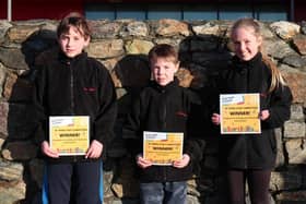 Some of the winners pictured with their certificates