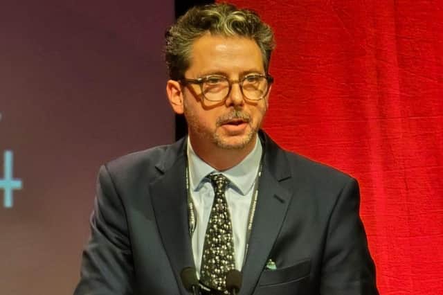 Torcuil Crichton speaking at the Scottish Labour conference last weekend.