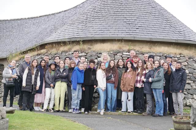 More than 40 students from throughout Europe were in Lewis and Harris this week.