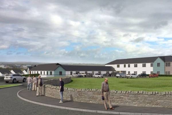 The Goathill development, as envisaged here in an artist's impression, is facing a significant funding shortfall.