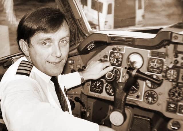 Bill in the cockpit of the Trident 3 in the mid 1970s
