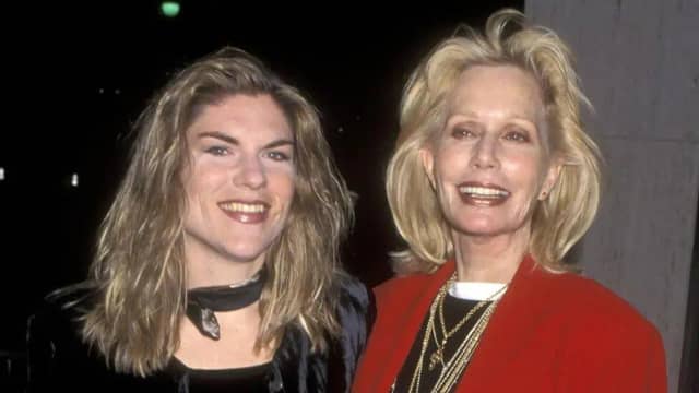 Claire Kellerman (left) pictured with her mum actress Sally Kellerman in 1997