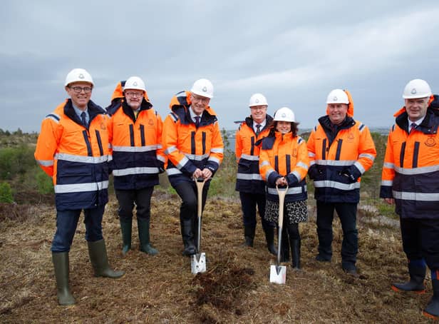 John Swinney visited Lewis this week for a "turf-cutting" ceremony on the new £49 million deep water port facility near Arnish.