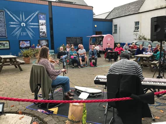 Ceilidhs on the forecourt at An Lanntair are making a welcome return