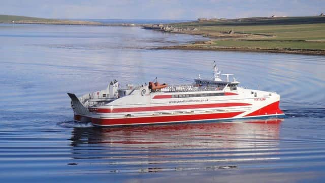 The Pentalina, which successfully operates between Caithness and Orkney, has been touted before as a possible solution.