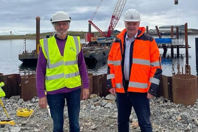 John Porteous and Alex Macleod on site this week