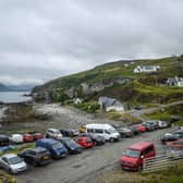 A packed carpark in Elgol in south Skye. The island is on track for one million visitors this year and the number to the Outer Isles is increasing, too, but without the supporting facilities.  (Photo by Peter Summers/Getty Images)