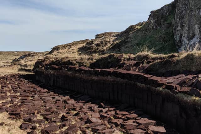 Peat cutting on Grimsay