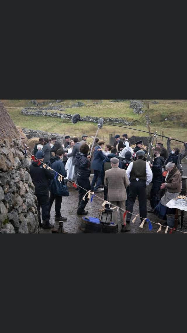 Filming took place at the Garenin blackhouse