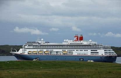 The "Bolette" visited Stornoway this week. Now £100k of Crown Estate money will be used to spruce up the town for cruise visitors.