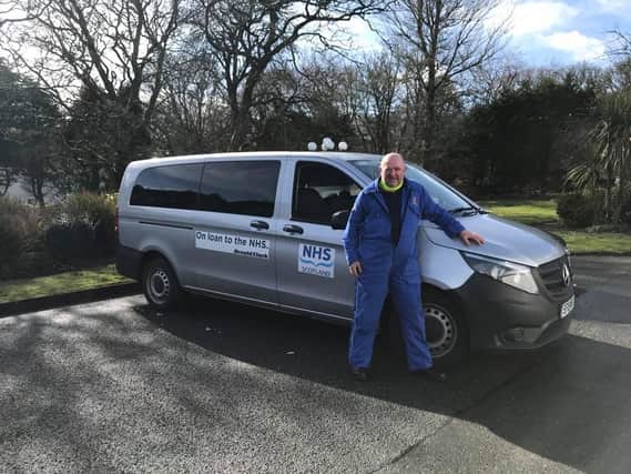 Donald ‘Cudaig’ Macleod spent the day on Saturday transporting people to the clinic in the Cabarfeidh Hotel