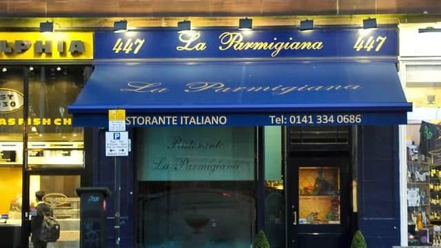 The family's former restaurant in Glasgow, La Parmigiana, was highly prized.