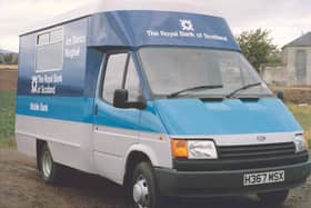 The Royal Bank of Scotland plc's new mobile bank for Stornoway, 1990