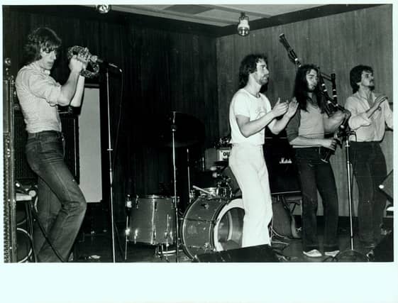 An early line-up - Rory, Calum, Malcolm and Donnie
