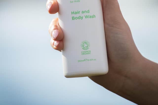 The hair and body wash is a top seller.