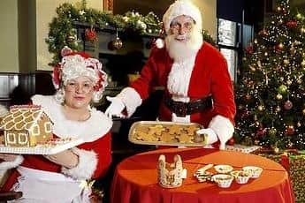 Mr and Mrs Claus and their festive treats at Lotherton (Lotherton: The Christmas Experience)