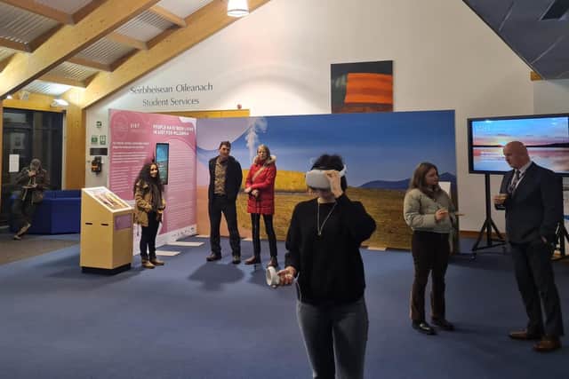 The exhibition in Stornoway was a chance to see the technology in action.