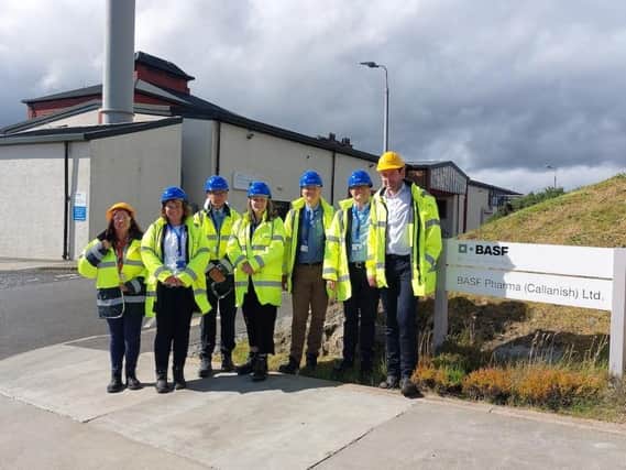 Some of the 80-strong team at BASF Callanish. The facility is an example of the kind of valuable investment that has been made in the past.
