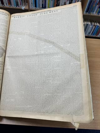 The Gazette printed - at length - Lord Hunter's court ruling