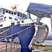 The MV Hebrides berthed in Tarbert. The latest breakdown was described by a Uist haulier as a "shambles".