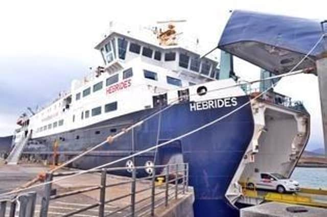 The MV Hebrides berthed in Tarbert. The latest breakdown was described by a Uist haulier as a "shambles".